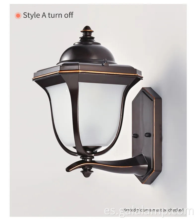 European Custom Patio IP65 Decoración de jardín impermeable 16 W LED de luz de pared al aire libre